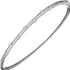 3,5mm Armreif Armband Armschmuck aus 925 Silber mit 7 Zirkonia schmal dünn