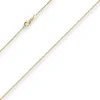 1mm Bingokette Goldkette Collier Halskette aus 585 Gold Gelbgold 50cm