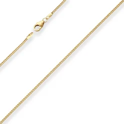 1,3mm Bingokette Goldkette Collier Halskette aus 585 Gold Gelbgold 50cm