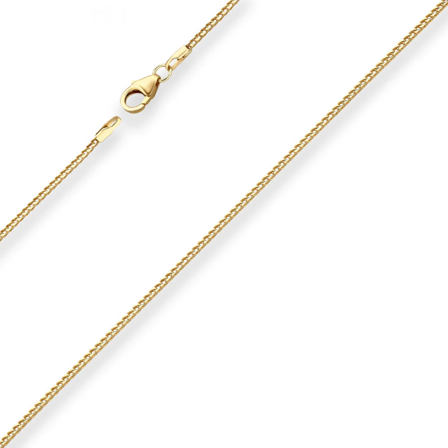 1,3mm Bingokette Goldkette Collier Halskette aus 585 Gold Gelbgold 45cm