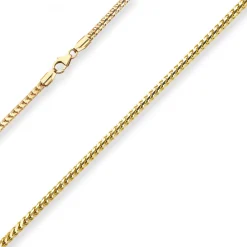 2,5mm Bingokette Goldkette Collier Halskette aus 375 Gold Gelbgold 45cm