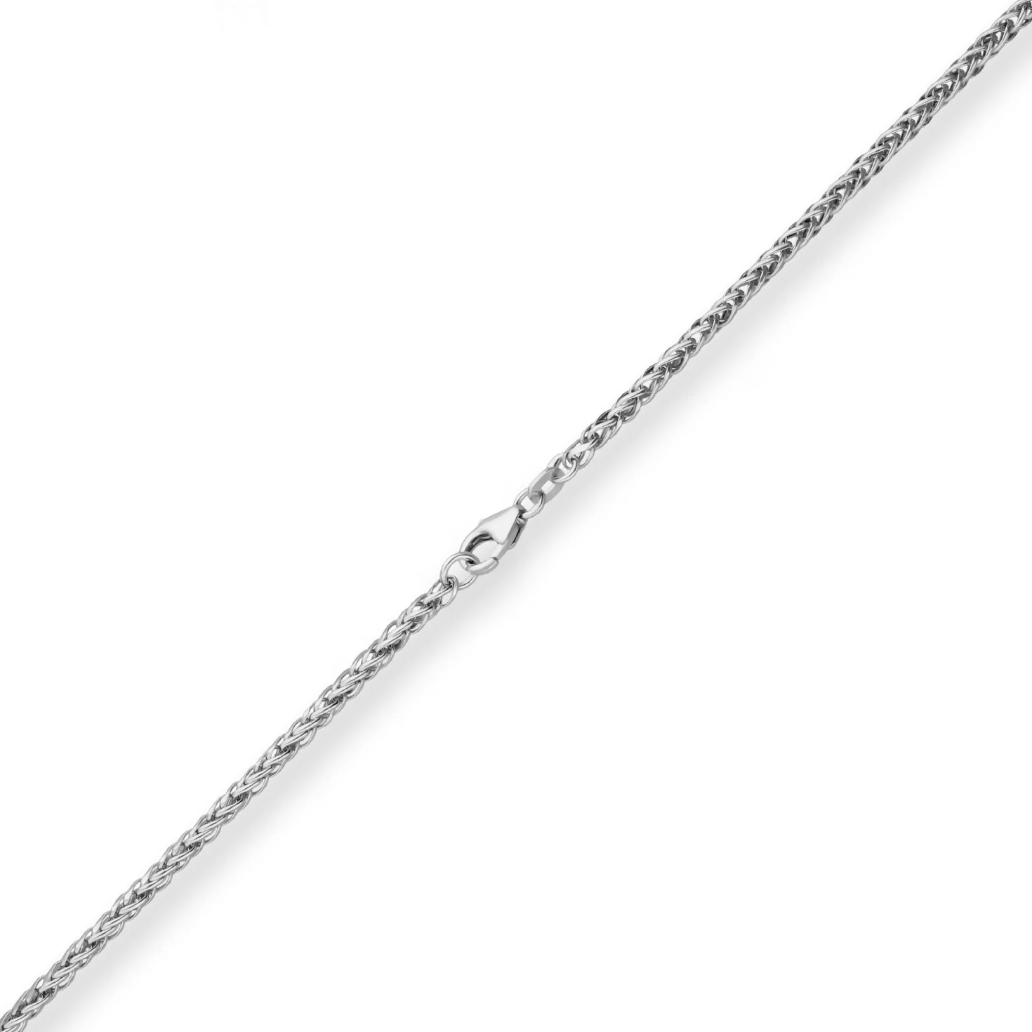 2,1mm Bingokette Goldkette Collier Halskette aus 585 Gold Weißgold 45cm