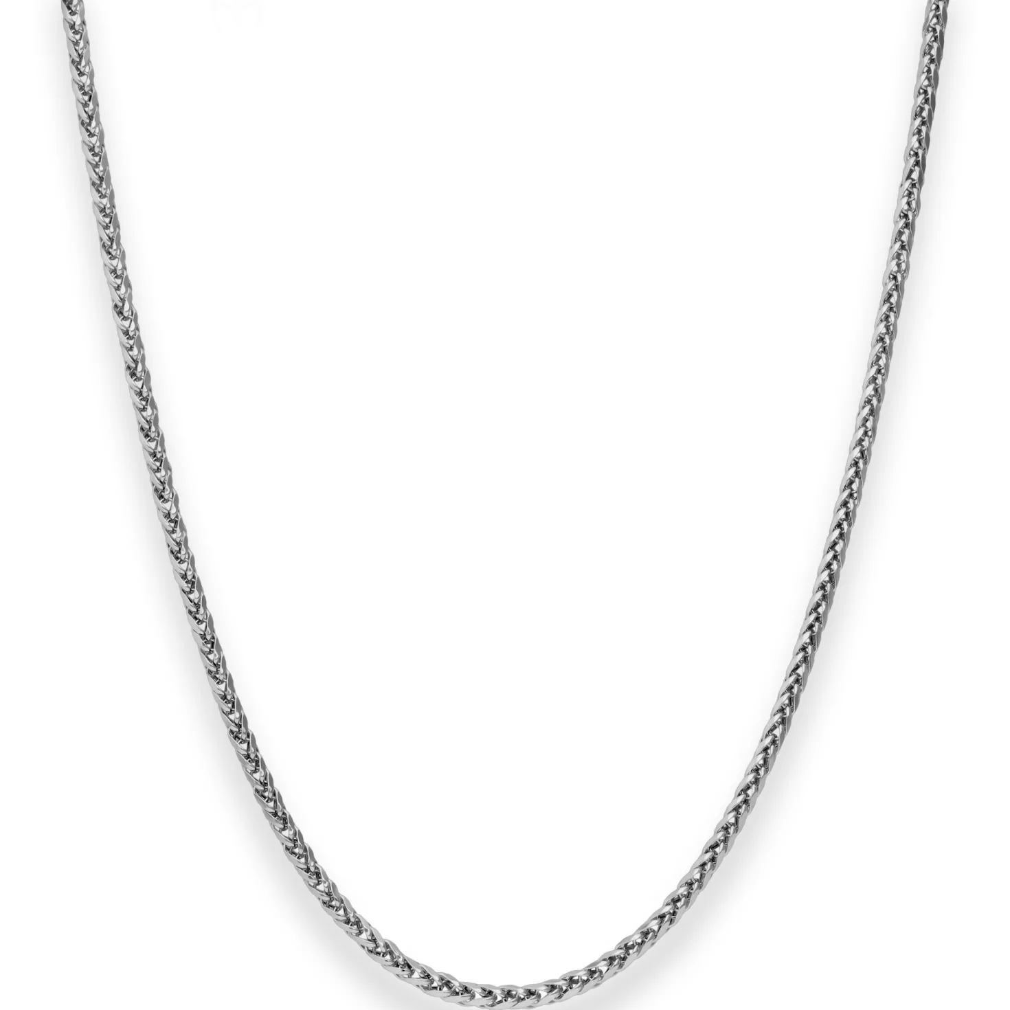 2,1mm Bingokette Goldkette Collier Halskette aus 585 Gold Weißgold 45cm