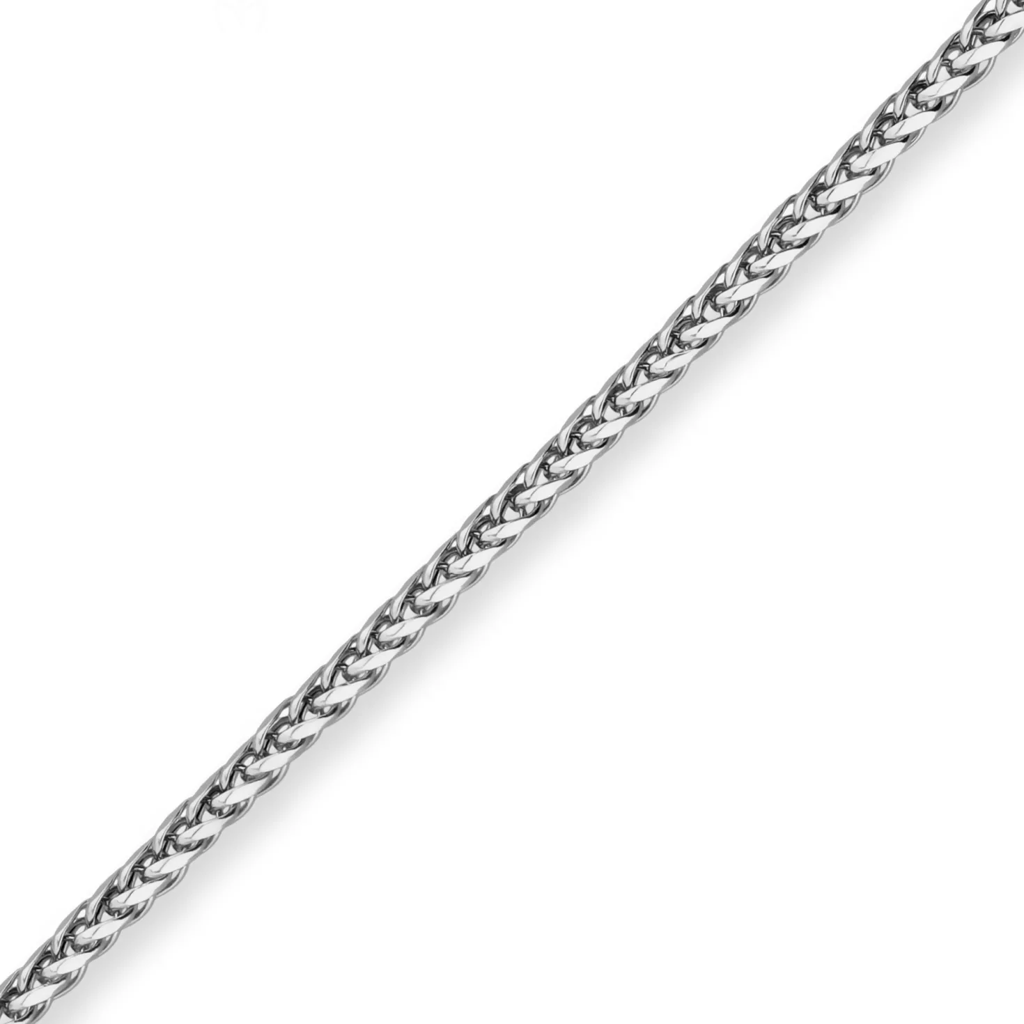 2,1mm Bingokette Goldkette Collier Halskette aus 585 Gold Weißgold 45cm