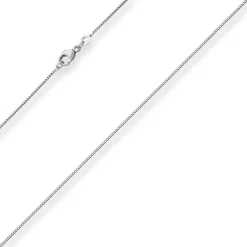 1mm Bingokette Goldkette Collier Halskette aus 585 Gold Weißgold 45cm