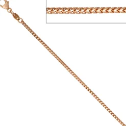 1,5mm Bingokette Halskette Collier Goldkette Kette 585 Gold Rotgold 42cm