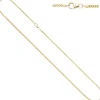 1,5mm Bingokette Kette Collier, 585 Gold Gelbgold, Goldkette, 42 cm