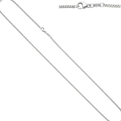 1,5mm Bingokette Kette Halskette Collier aus 585 Gold Weißgold 50cm