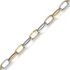 14mm breite Phantasie Kette Halskette Collier aus 585 Gold gelb/rot/weiß 60cm