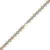 10mm breite Phantasiekette Halskette Collier aus 585 Gold weiß/rot 45cm
