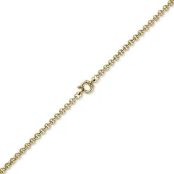 6mm Collier Erbskette aus 585 Gold Gelbgold Halsschmuck Halskette Unisex, 45cm
