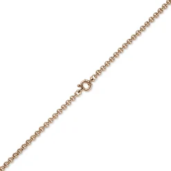 6mm Collier Erbskette aus 585 Gold Rotgold Halsschmuck Halskette Goldkette, 50cm