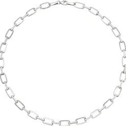 7,1mm Collier Halskette aus 925 Silber mit 154 weißen Zirkonia 45cm Halsschmuck