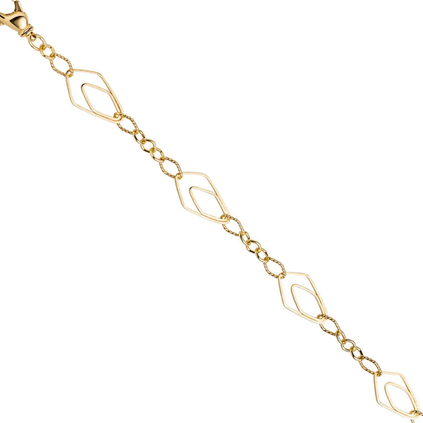 18,5mm Collier Halskette Kette Halsschmuck, 925 Silber Gelbgold vergoldet 80cm