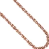 7,2mm Collier Halskette Königs-Erbskette aus 925 Silber Rotgold vergoldet, 50cm