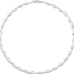 5,3mm Collier Halskette 925 Silber rhodiniert & teilmattiert 45cm Halsschmuck