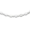 5,4mm Collier Halskette 925 Silber teilmattiert & rhodiniert 45cm Halsschmuck