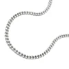 1,4mm Collier Kette Halskette, Panzer, echtes 925 Silber, Damen, 42cm