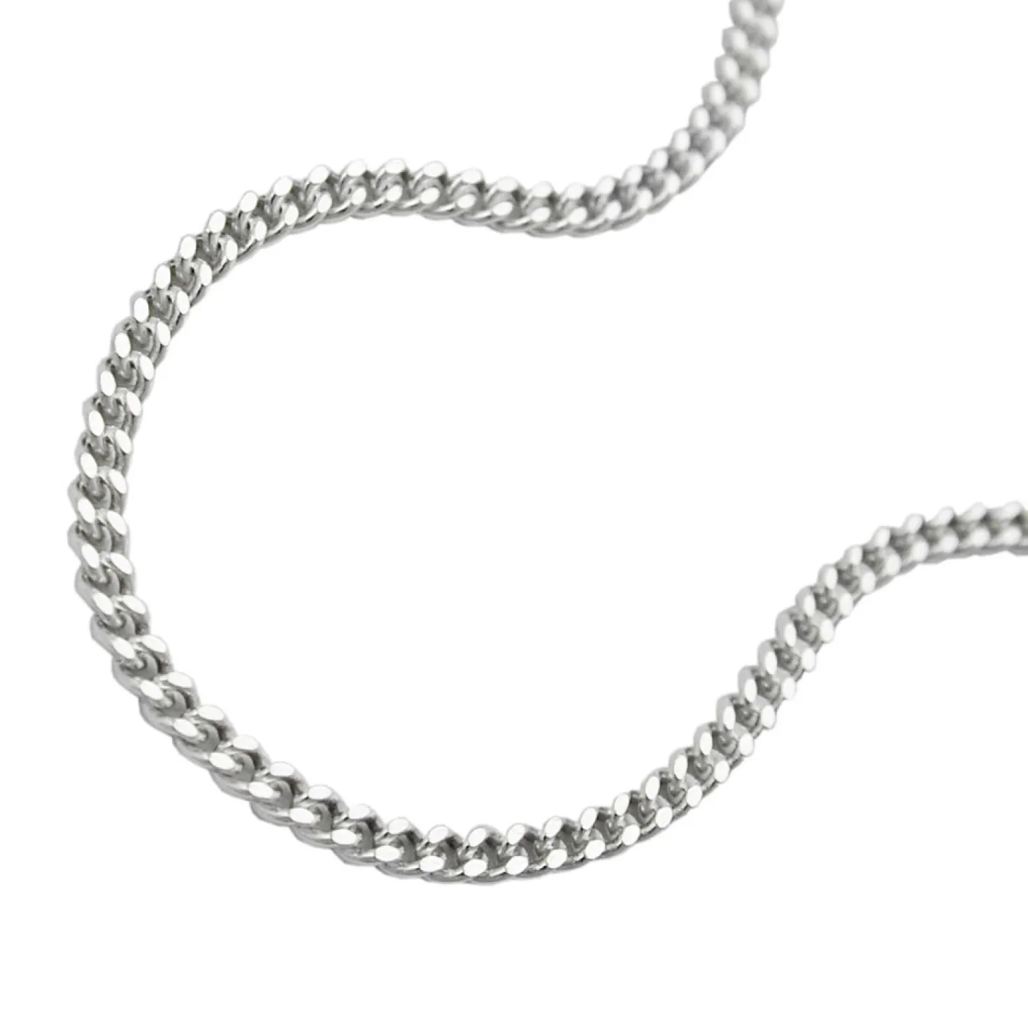 1,4mm Collier Kette Halskette, Panzer, echtes 925 Silber, Damen, 36cm