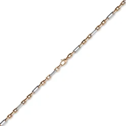 5mm Collier Phantasiekette aus 585 Gold Weißgold Rotgold Halsschmuck, 50cm