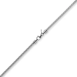 2mm Collier runde Himbeer-Kette aus 585 Gold Weißgold Halsschmuck Halskette 42cm