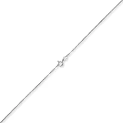 1,2mm Collier runde Veneziakette aus 585 Gold Weißgold Halsschmuck, 45cm