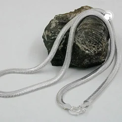 4mm Collier Schlangenkette 925 Echt Silber 45cm Halsschmuck Silberkette