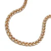 2,4mm Collier Zopfkette Kette Halsschmuck 585 Gelbgold teilrhodiniert 45cm