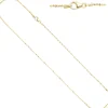 1,3mm Criss-Cross Halskette Collier aus 333 Gold Gelbgold, Goldkette Damen 40cm