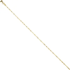 1,3mm Criss-Cross Halskette Collier aus 333 Gold Gelbgold, Goldkette Damen 40cm