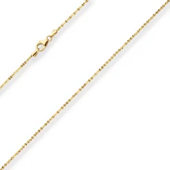1,4mm Criss-cross-Kette Goldkette Collier Halskette aus 333 Gold Gelbgold 40cm