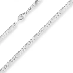 5,1mm Dollarkette Kette Collier Halskette aus 925 Silber matt-glänzend 45cm