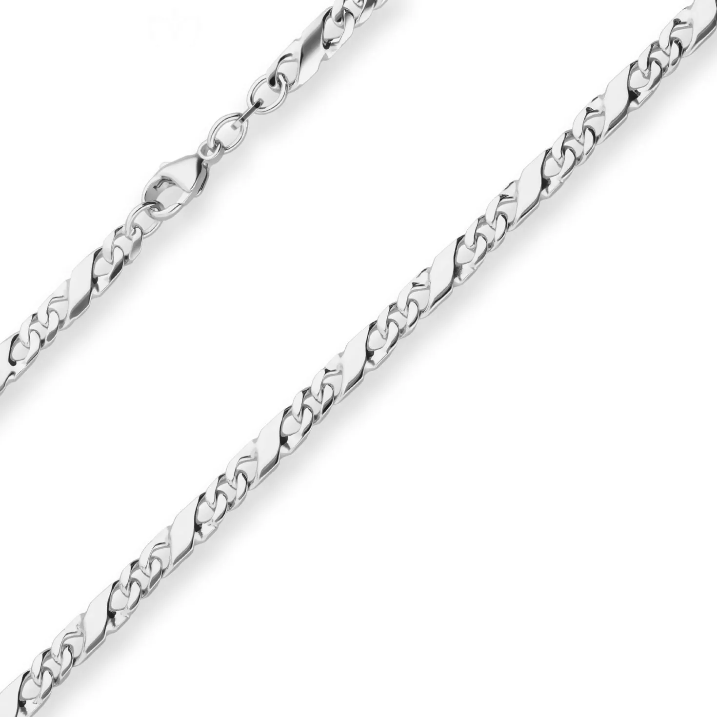 4,9mm Dollarkette Silberkette Collier Halskette aus 925 Silber 55cm