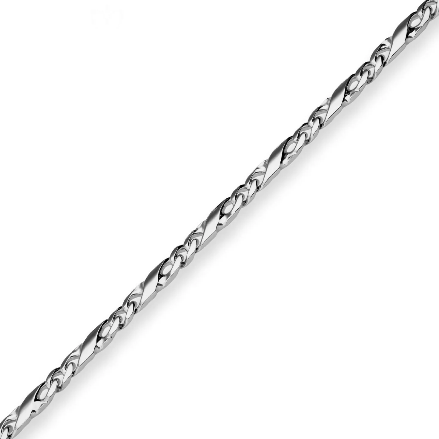4,9mm Dollarkette Silberkette Collier Halskette aus 925 Silber rhodiniert 45cm