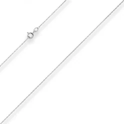 1mm Doppelankerkette Goldkette Collier Halskette aus 375 Gold Weißgold 45cm