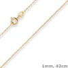 1mm Doppelankerkette Goldkette Collier Halskette aus 333 Gold Gelbgold 42cm