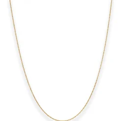 1mm Doppelankerkette Goldkette Collier Halskette aus 375 Gold Gelbgold 45cm