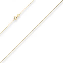 1mm Doppelankerkette Goldkette Collier Halskette aus 375 Gold Gelbgold 45cm