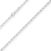 3,1mm Erbskette diamantiert Silberkette Collier Halskette aus 925 Silber 61cm