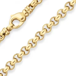 7,2mm Erbskette Goldkette Collier Halskette aus 585 Gold Gelbgold 50cm
