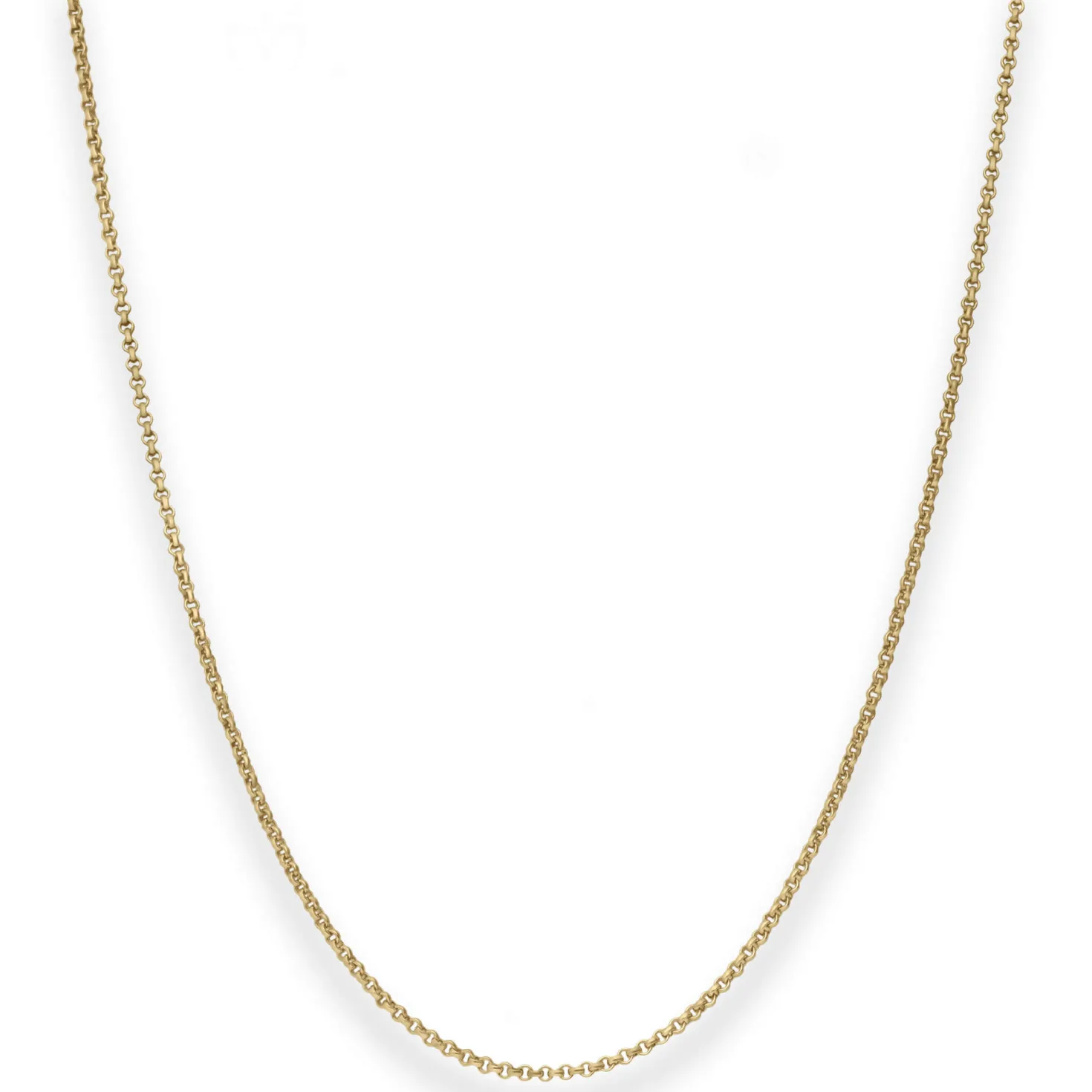 1,5mm Erbskette Goldkette Collier Halskette aus 585 Gold Gelbgold 50cm