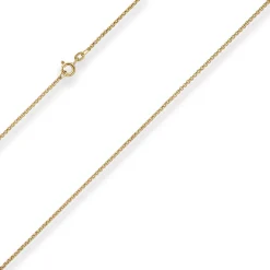 1,5mm Erbskette Goldkette Collier Halskette aus 585 Gold Gelbgold 38cm