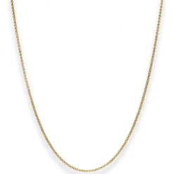 1,5mm Erbskette Goldkette Collier Halskette aus 333 Gold Gelbgold 50cm