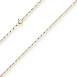 2mm Erbskette Goldkette Collier Halskette aus 585 Gold Gelbgold 42cm