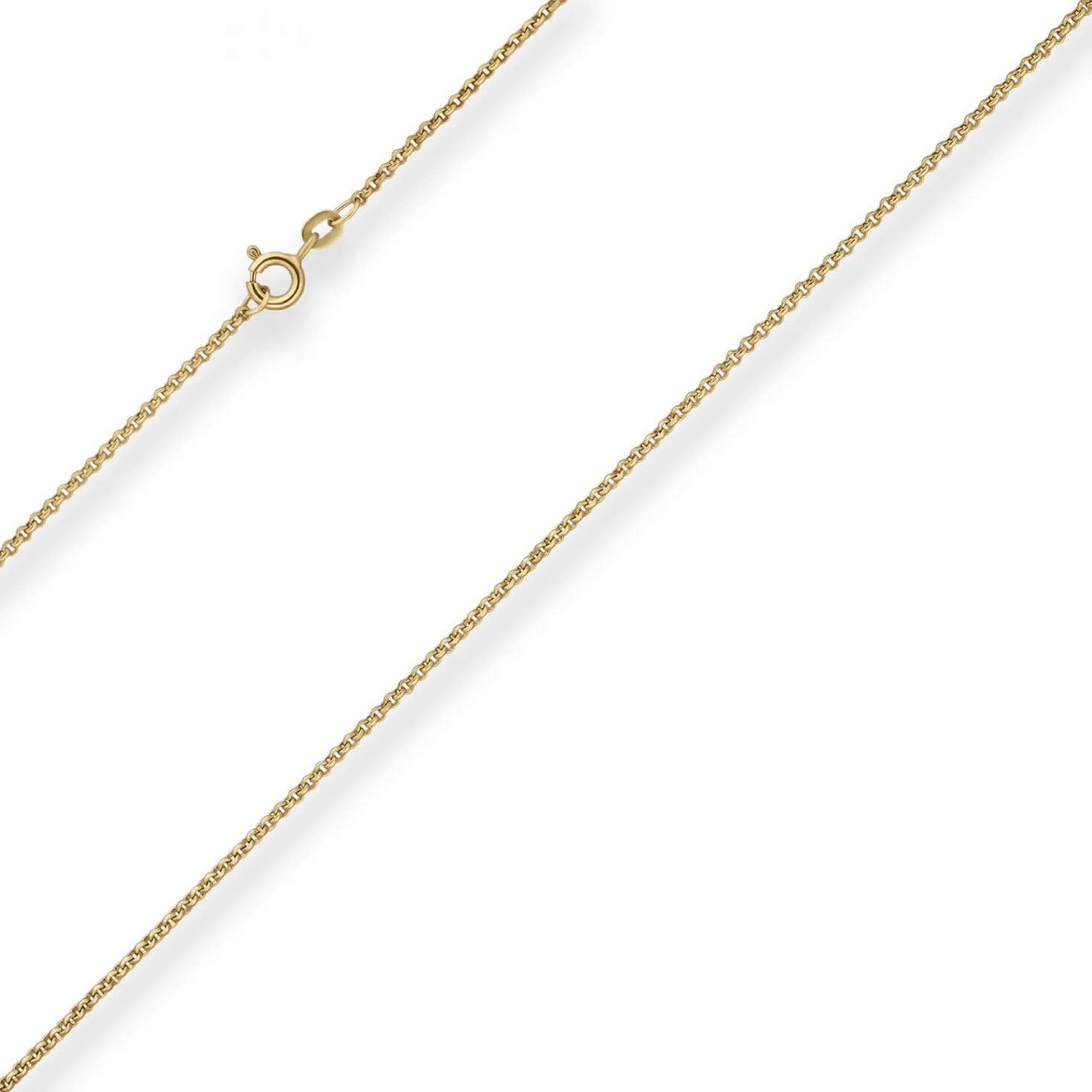 1,5mm Erbskette Goldkette Collier Halskette aus 375 Gold Gelbgold 42cm
