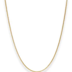 1,5mm Erbskette Goldkette Collier Halskette aus 585 Gold Gelbgold 50cm