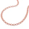 2,5mm Erbskette Halskette Collier aus 14Kt 585 Gold Rotgold 45cm