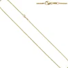 1,5mm Erbskette Kette Collier, 333 Gold Gelbgold, Goldkette, 42 cm