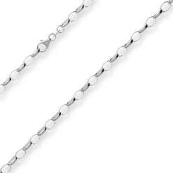 5mm Erbskette Silberkette Collier Halskette aus 925 Silber 50cm