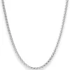 3mm Erbskette Silberkette Collier Halskette aus 925 Silber 50cm